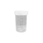 SPECIMEN CONTAINER 70ML 42X67MM W/CAP UNLABELLED PP 550/CTN