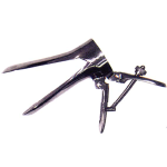 LIV VAGINAL SPECULUM, DUCKBILL CUSCO, W/ HOLE, SS, MED, EACH