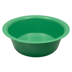 LIV BOWL BASIN 5500ML 345X120MM AUTOCLVBLE PLSTC GREEN 10/CT