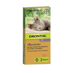 BAY-O-PET DRONTAL ALL WORMER CAT TABLETS, 4 TABLETS/PACK