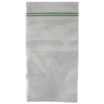 LIV DOUBLE ZIP LOCK BAG 125X205MM RECYL PLSTIC CLEAR 1000/BX