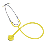 LIV NURSE STETH SINGLEHEAD YELLOWTUBE W/YELLOW CHESTPIECE EA