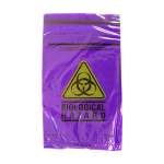 LIV BIO SPEC BAG 16X24.5CM 3PLY 2 COMP PURPLE TINT 2000/CT