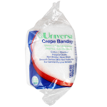 UNIV CREPE BNDG W/CLIP 5CMX2.3M UNSTRTCHD 4.5M STRTCHD 12/PK