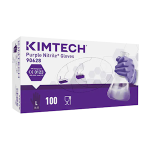 KIMTECH PURPLE NITRILE-XTRA EXAM GLOVES PF LARGE, 50/BOX