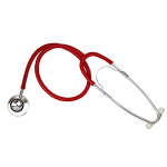 LIV DUAL HEAD STETHOSCOPE LATEX FREE RED EA