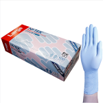 NI-TEK NITRILE GLV LCUFF 300MM ASNZ PF EN374 L BLUE 100/BOX