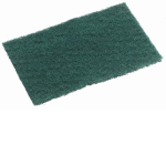 LIV SCOURER PADS NO. 100 15X10X0.7CM NYLON GREEN 200/CTN