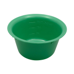 LIV BOWL BASIN 150ML 100X48MM AUTOCLVABLE PLASTC GREEN 10/CT