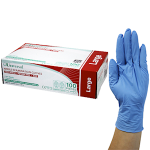UNIVERSAL NITRILE EXAM GLOVES ASNZ PF EN374 LRG BLUE 1000/CT