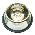 PET BOWL, 900ML, 26CM DIAMETER NON-SKID STAINLESS STEEL EACH