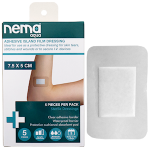 NEMA AQUA TRANSPARENT ISLAND FILM DRESNG 7.5 X 5CM STRL 5/PK