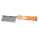 PET WOODEN COMB, WITH HANDLE, MEDIUM, EA (W11)