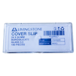 LIV COVER SLIP NO. 1 24X24MM 0.13-0.16MM GLS 100/PK 10PKS/BX