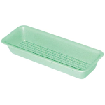 AUTOPLAS PERFORATED TRAY,400 X270 X 60MM,GREEN,AUTOCLAVABLE