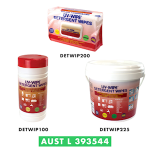 LIVWIPE DETERGENT WPES 22X28CM ALCL FRE NEUTRL PH TGA 200/PK