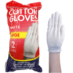 LIVINGSTONE COTTON GLOVES LARGE WHITE 480 PAIRS/CARTON