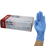 NI-TEK NITRILE PREM GLV ASNZ PF EN374 LRG BLUE HACCP 100/BOX
