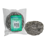 LIVINGSTONE STAINLESS STEEL SCOURERS LARGE 50G 10 BAGS/BOX
