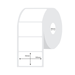 LIV THERMAL PAPER LABELS, 100X50MM 38MM CORE WHITE 1000/ROLL