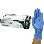 UNIVERSAL NITRILE EXAM GLOVES AS/NZ PF EN374 XS BLUE 1000/CT