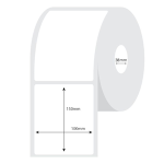 LIV THERMAL PAPER LABELS 100X150MM 38MM CORE WHITE 1000/ROLL