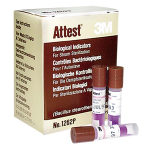 3M ATTEST BIOLOGICAL INDICATOR FOR STEAM #1262P BROWN 25/PK