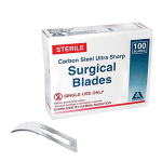 LIV SURGICAL SCALPEL BLADE SIZE 12 CRBN STEEL STERILE 100/BX