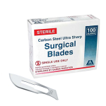 LIV SURGICAL SCALPEL BLADE SIZE 20 CRBN STEEL STERILE 100/BX