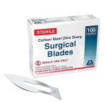 LIV SURGICAL SCALPEL BLADE SIZE 23 CRBN STEEL STERILE 100/BX