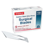 LIV SURGICAL SCALPEL BLADE SIZE 25 CRBN STEEL STERILE 100/BX