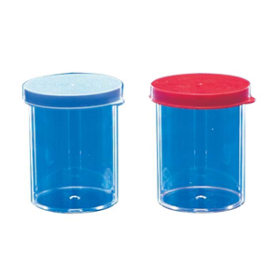 SPECIMEN CONTAINER, 60ML, 41X57MM, W/CAP, STRL, PS, 100/BG