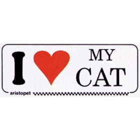 STICKER "I LOVE MY CAT", 185 X 70MM, EACH