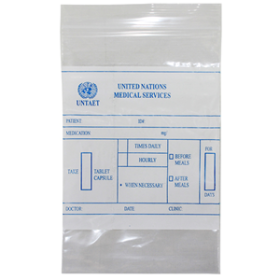 LIV ZIP LOCK BAG 80X120MM RECYL PLASTIC W/UN LOGO 1000/PACK