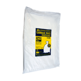 LIV GARBAGE BAG BIN LINER 240L 115X145CM 20uM, 25/PK 200/CTN