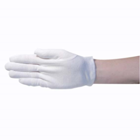 LIV COTTON GLOVES LATEX FREE MEDIUM WHITE, RETAIL PACK, PAIR