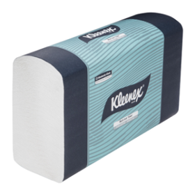 KLEENEX MULTIFOLD HAND TOWELS 1-PLY 24X24CM 150/PK 2400/CTN