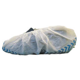 LIV SHOE COVER OVERSHOES NW WHT W/ NONSKID BLUE SOLE 1000/CT