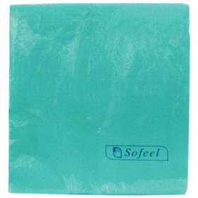 SOFEEL CLEANING CLOTHS HD 40X38CM GREEN 25/PK 100/CTN