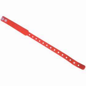 SECURELINE IDENTIFICATION BANDS ADULT LATEX FREE RED 250/PK