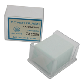 COVER SLIP NO.1 22X26MM GLASS 100/PK