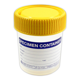 SPECIMEN CONTAINER 70ML 42X67MM W/CAP LABELLED PP 550/CTN