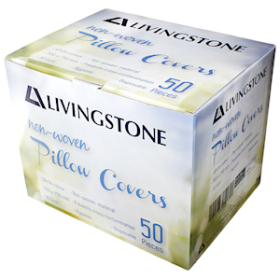 LIV PILLOW COVER CASE 75X50CM SPP NONWOVEN, WHITE 50 PKS/BOX
