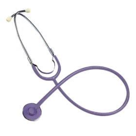 LIV NURSE STETH SINGLEHEAD PURPLETUBE W/PURPLE CHESTPIECE EA