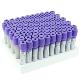 LIV BLOOD PLASTC TUBE W/K3EDTA 13X75MM 4ML PRPL LVNDR 100/PK