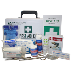 LIV FIRST AID KIT CLASS C COMPLETE SET IN PVC CASE OH&S REG