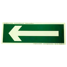 PRINTED SIGN "ARROW" 100X300MMVINYL SELF ADHSV STICKER EACH