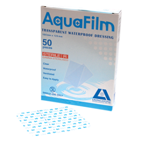 AQUA-LIV TRANSPARENT FILM DRESSING, 10X12CM, W/O PAD, 50/BOX