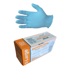 NI-TEK NITRILE GLOVES ASNZ POWDER FREE EN374, XL BLUE 200/BX