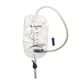 LIV DRAINAGE LEG URINE BAG 500ML 50CM W/LEVER TAP STERILE EA